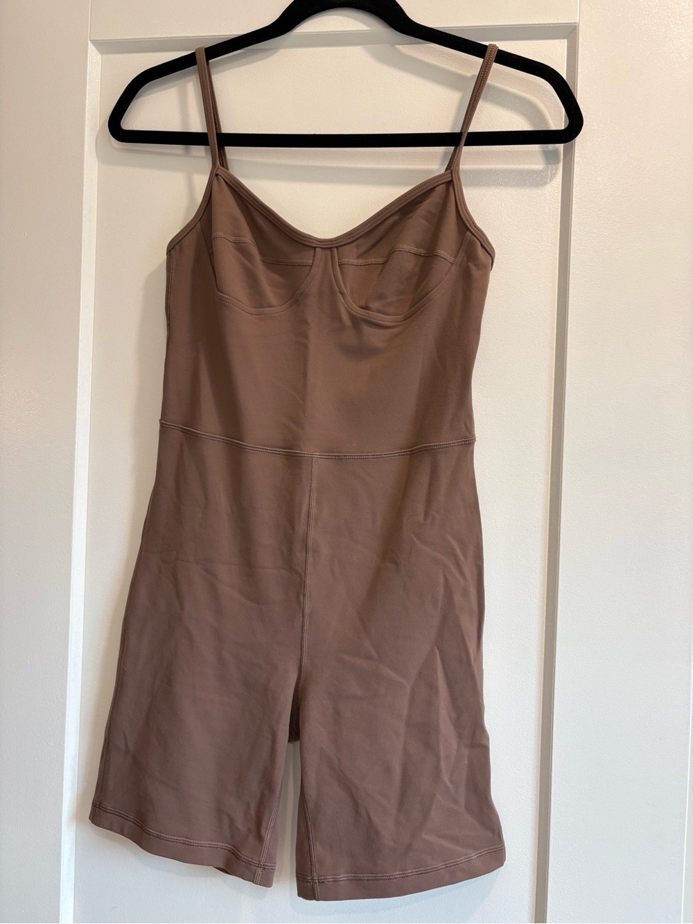 Wilfred Mauve-Brown Bustier Romper Bodysuit